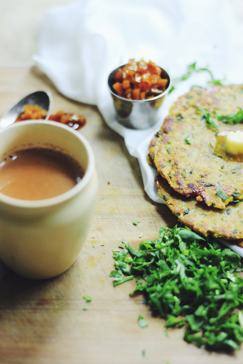 Masala Chai is the best complement to Methi's thepla